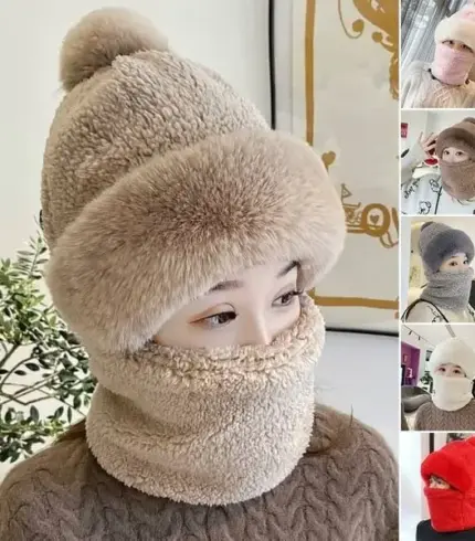 Women's Windproof Scarf Hat