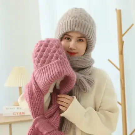 Integrated Ear Protection Windproof Cap Scarf- E01