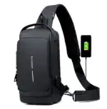New Carbon Fiber Streamline Anti-Theft Sling Bag