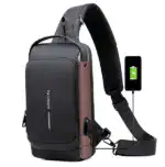 New Carbon Fiber Streamline Anti-Theft Sling Bag