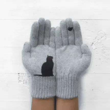 Cat Cotton Gloves.