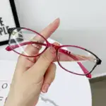 Women's Fashion Lightweight Metal Anti-blue Light Reading Glasses U01