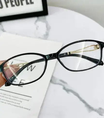 Women's Fashion Lightweight Metal Anti-blue Light Reading Glasses U01
