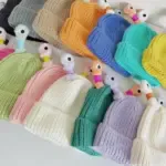Cozy Glow Parent-Child Knit Hat – Little Monster Design