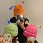 Cozy Glow Parent-Child Knit Hat – Little Monster Design