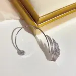 Angel Wing Earrings – Elegant Feather Drop Earrings for Women - Image 3