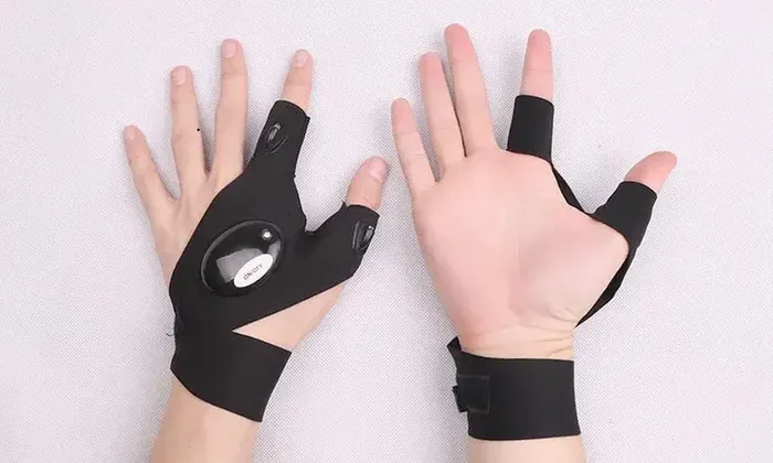 Stretchable LED gloves