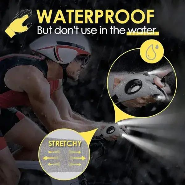 Waterproof LED gloves